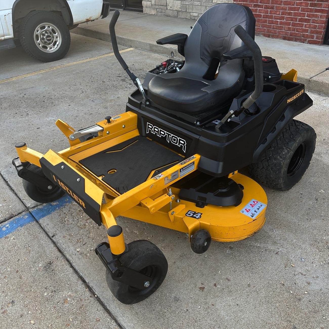 Hustler Raptor XL 54″ Zero Turn Lawn Mower.  30-Day...