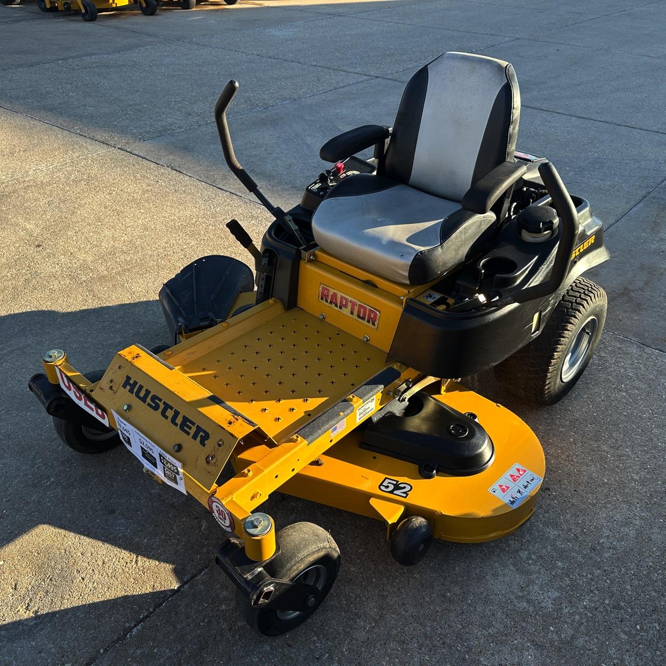 Hustler Raptor 52″ Zero-Turn Lawn Mower.  30-Day Guarantee!