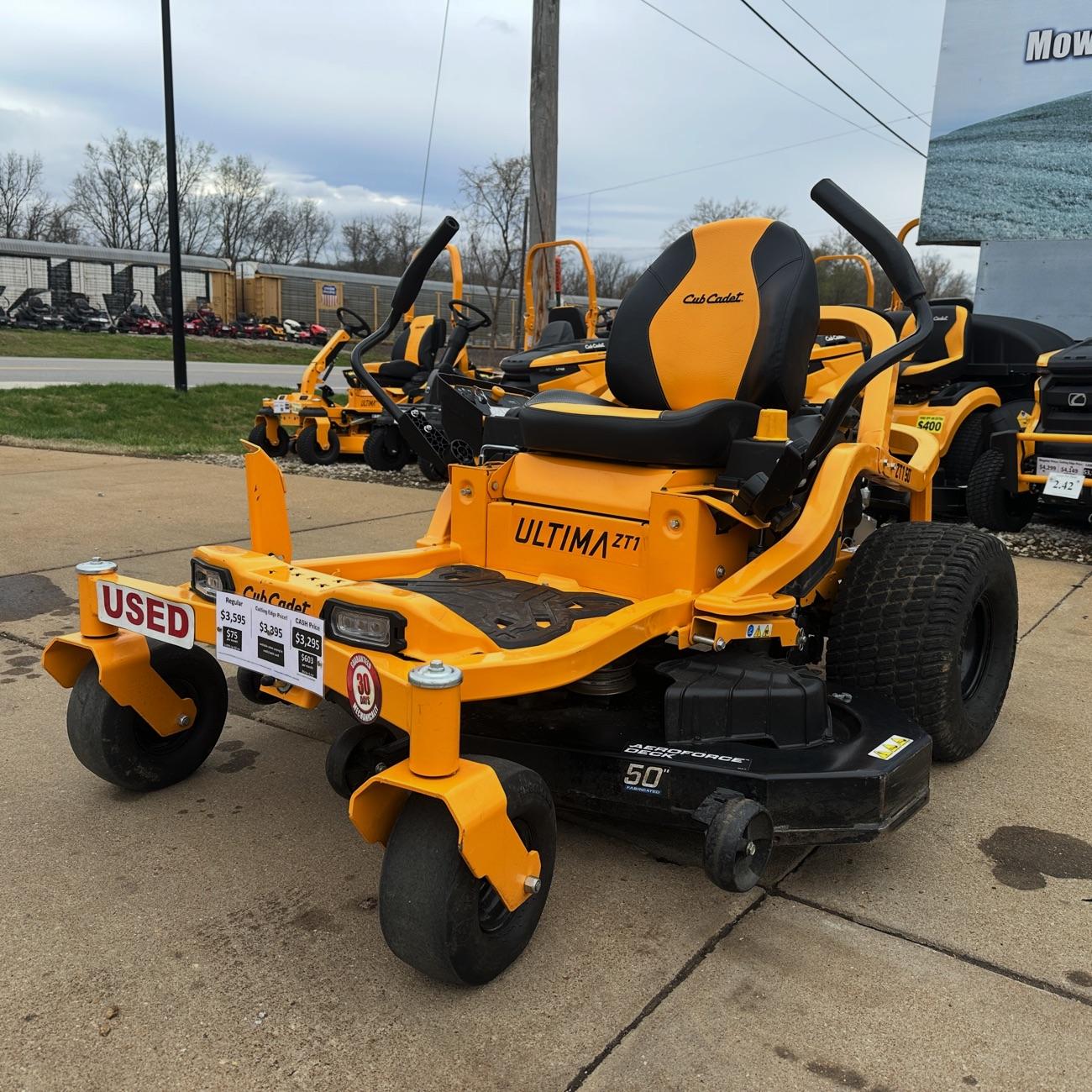 Cub Cadet ZT1 50″ Zero Turn Lawn Mower. 30-Day Guarantee!