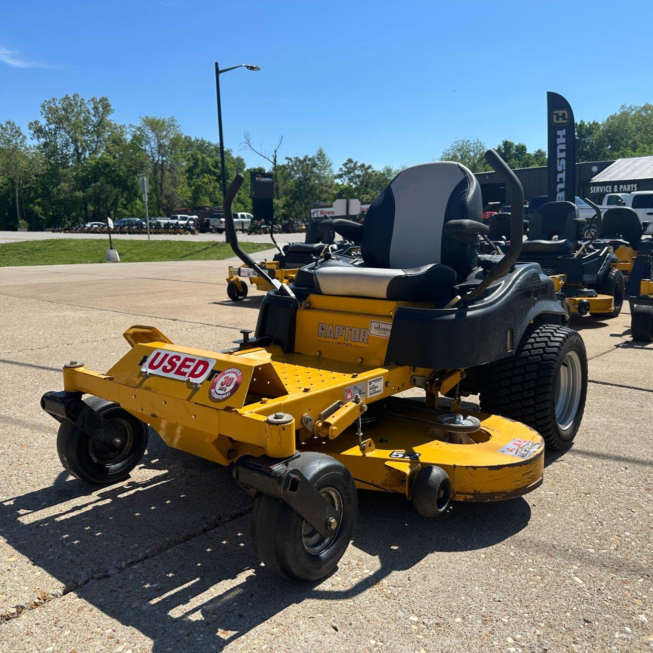 Hustler Raptor Limited 52″ Zero Turn Lawn Mower. ...