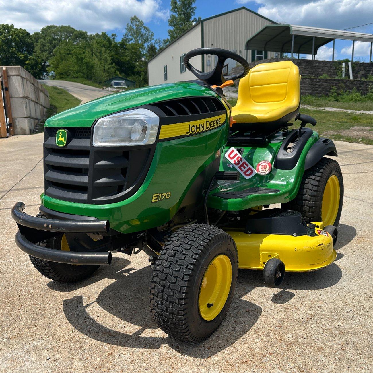 John Deere E170 48″ Lawn Tractor — One Owner, Only...