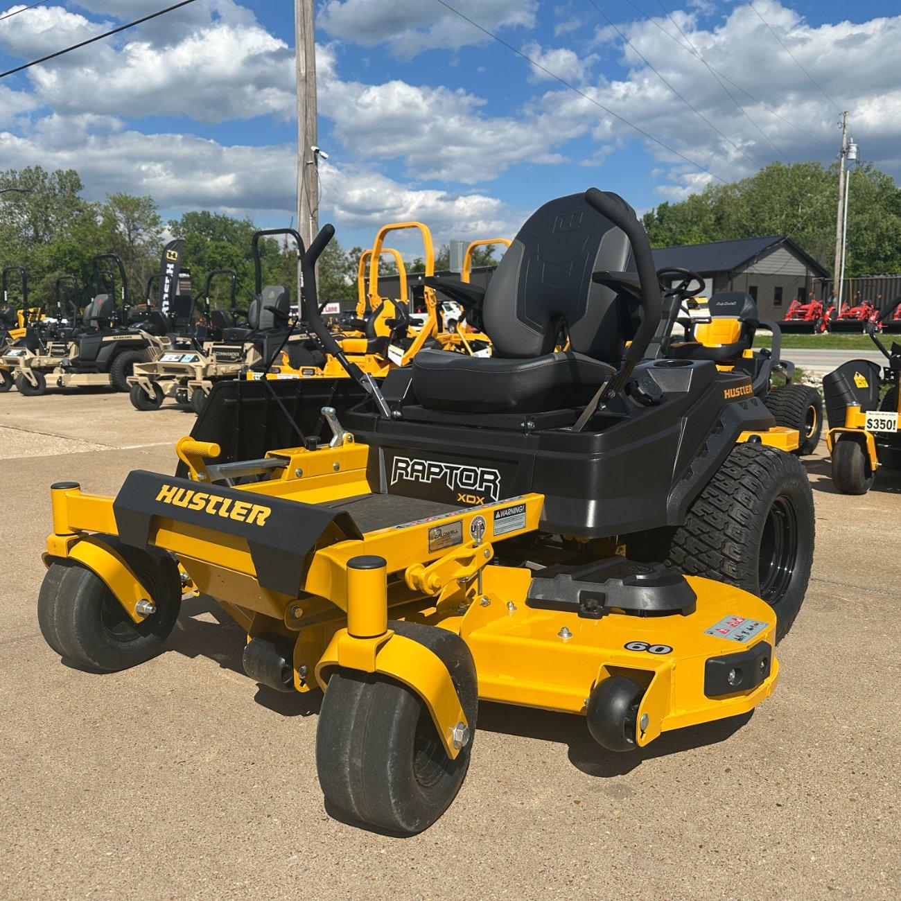 DEMO UNIT! Hustler Raptor XDX 60″ Zero Turn Lawn Mower....