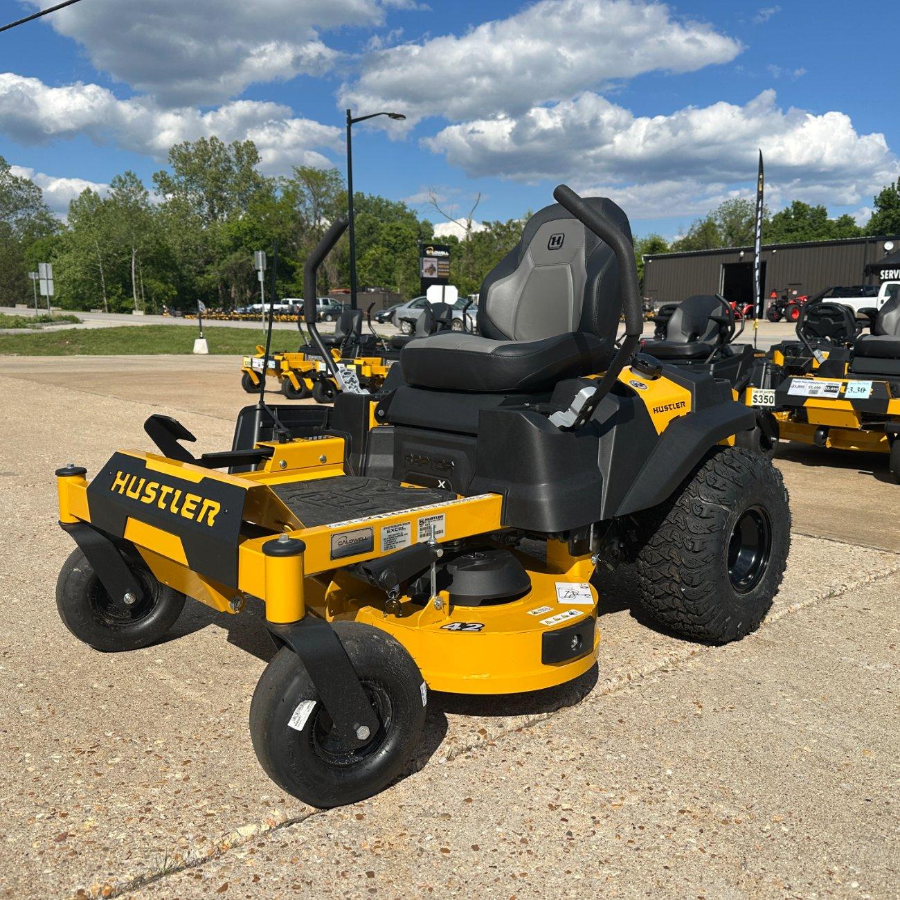 DEMO UNIT! Hustler Raptor X 42″ Zero Turn Lawn Mower....