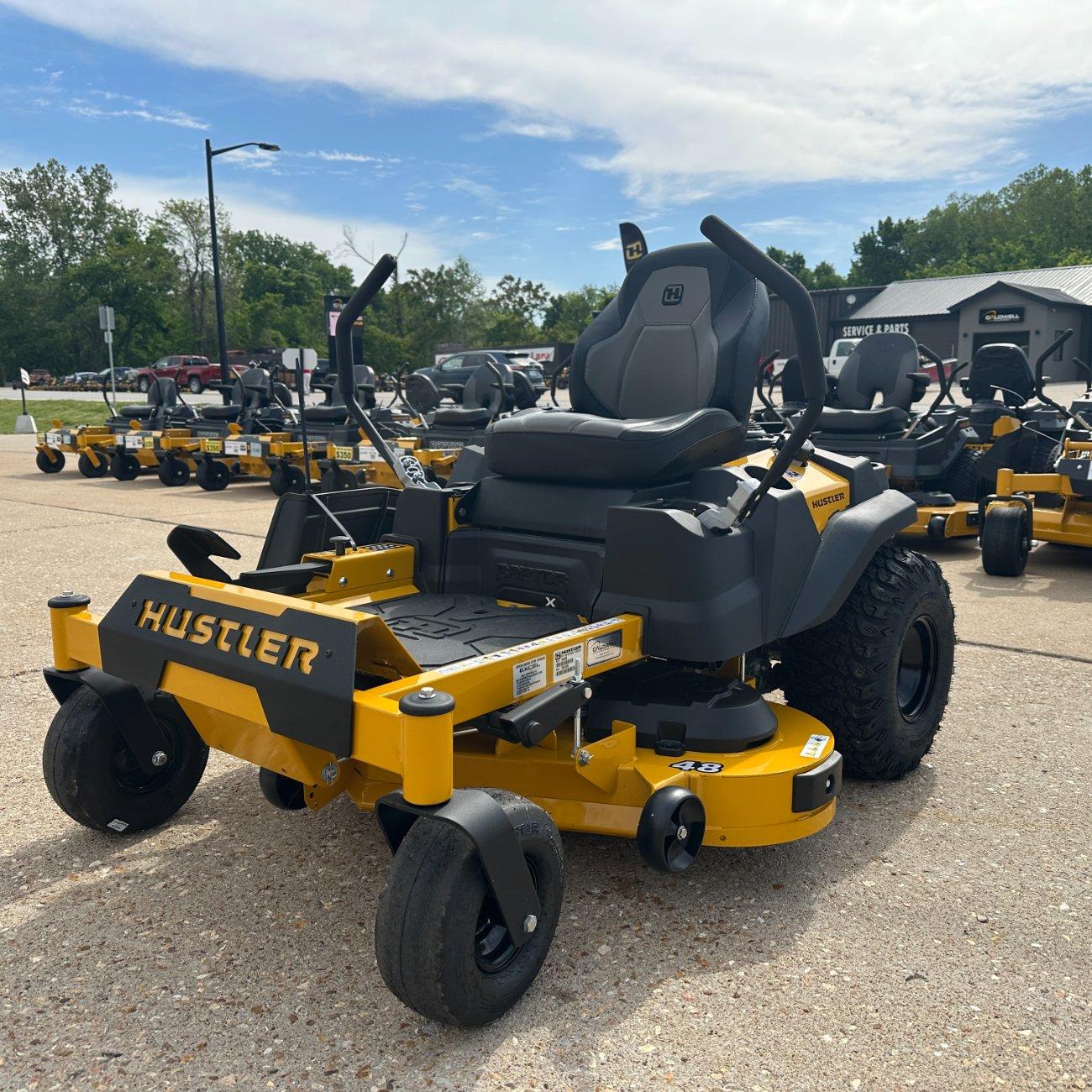 DEMO UNIT! Hustler Raptor X 48″ Zero Turn Lawn Mower....