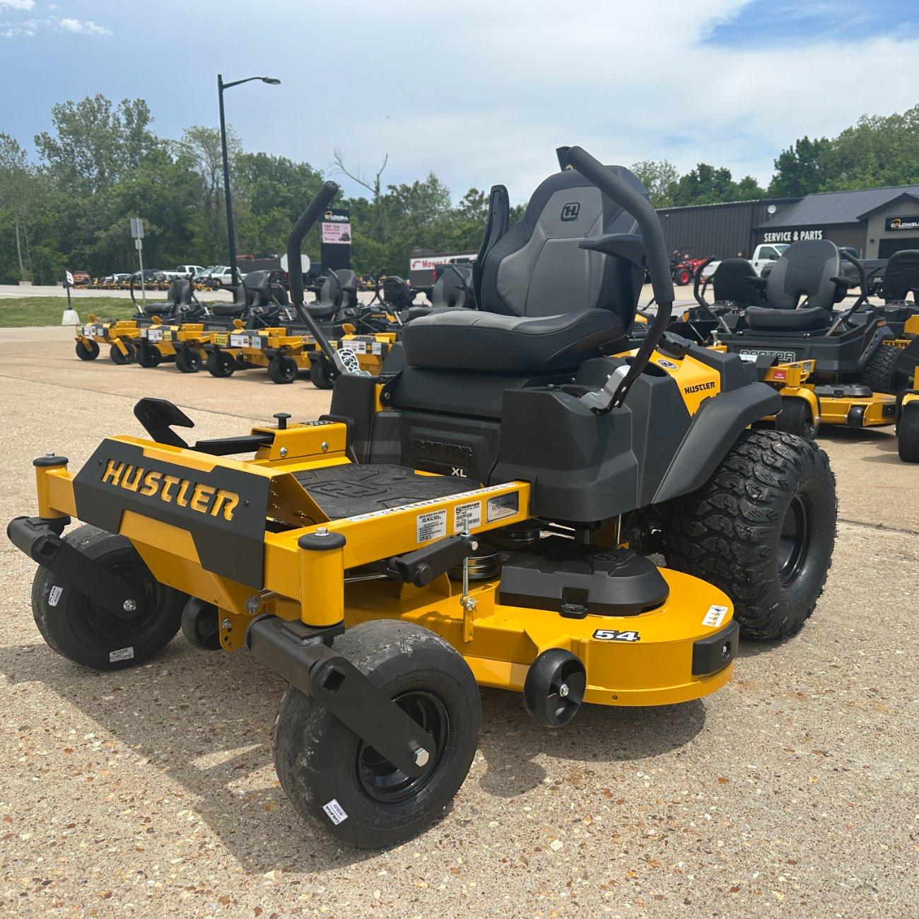 DEMO UNIT! Hustler Raptor XL 54″ Zero Turn Lawn Mower....