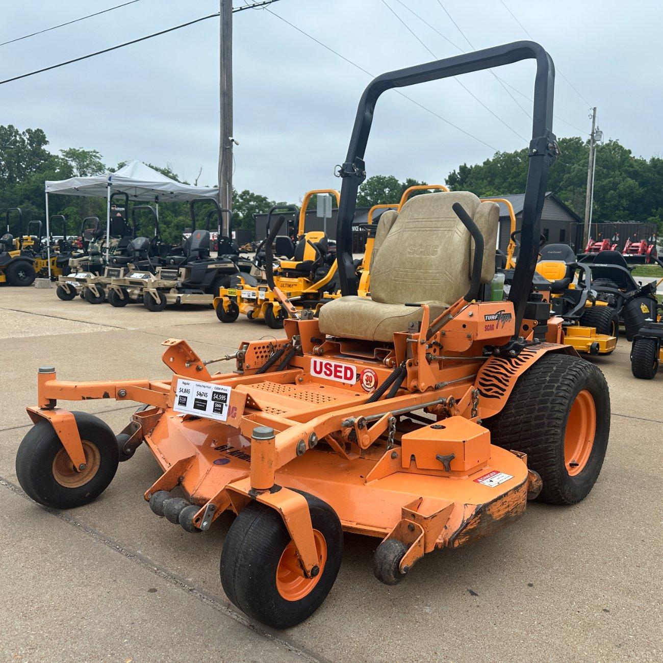 Scag Turf Tiger 61″ Zero Turn Lawn Mower.  30-Day...