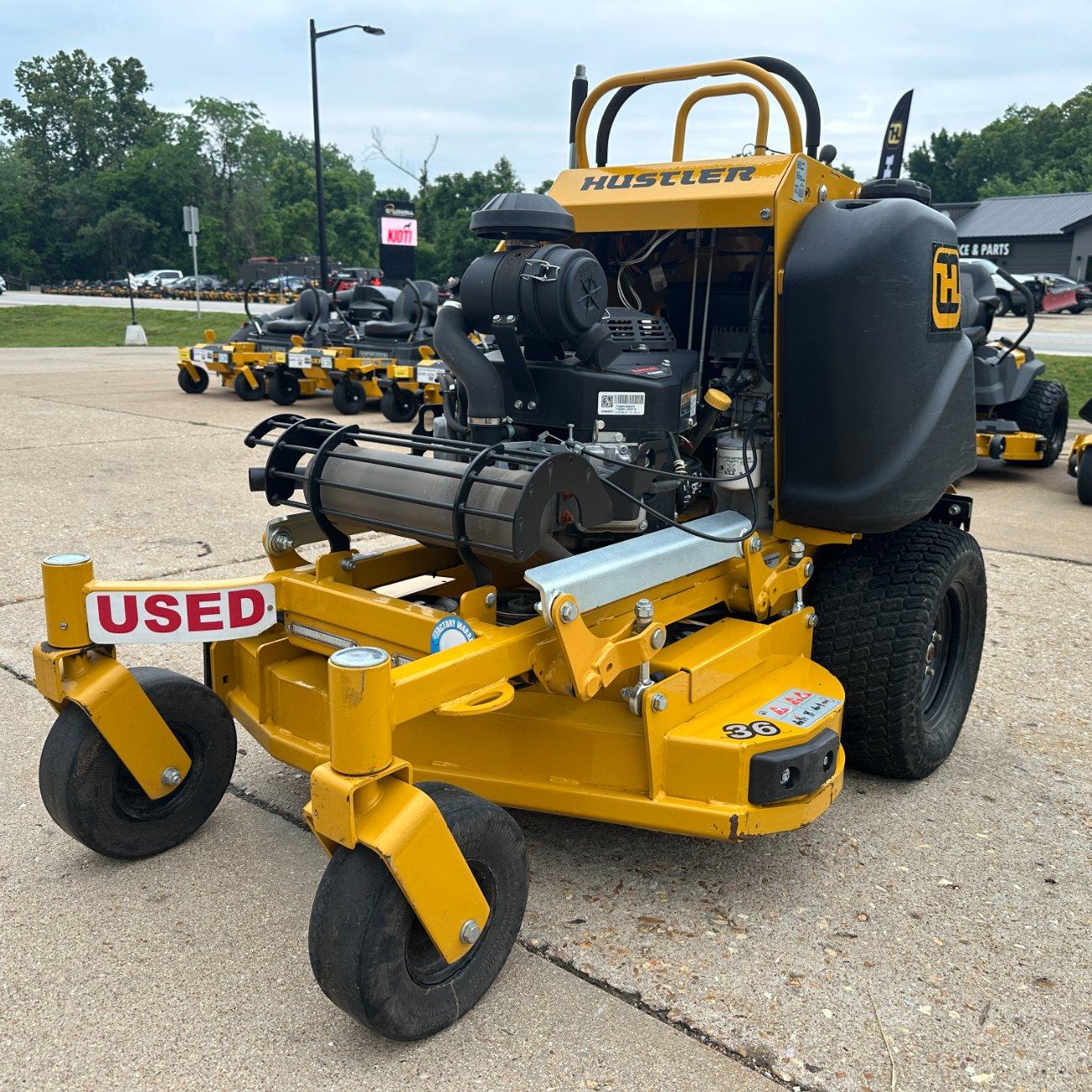 Hustler Super S 36″ Stand On Lawn Mower.  Factory Warranty Remaining!