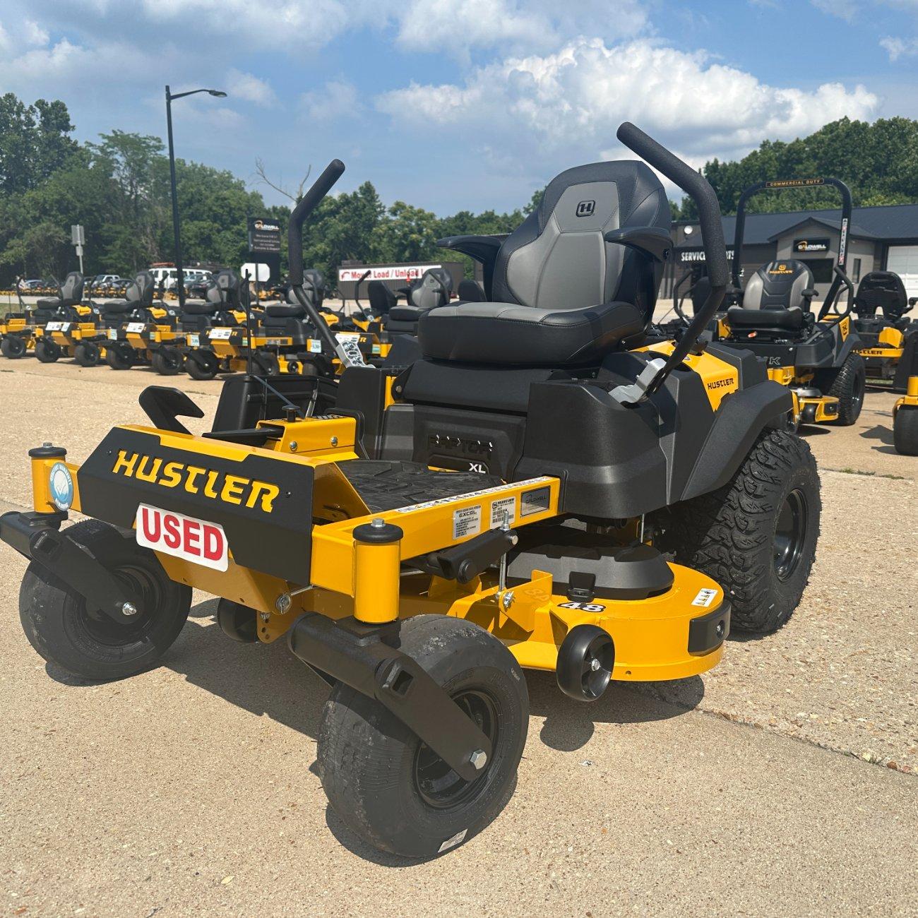 DEMO UNIT! Hustler Raptor XL 48″ Zero Turn Lawn Mower. ONLY 1 HOUR!