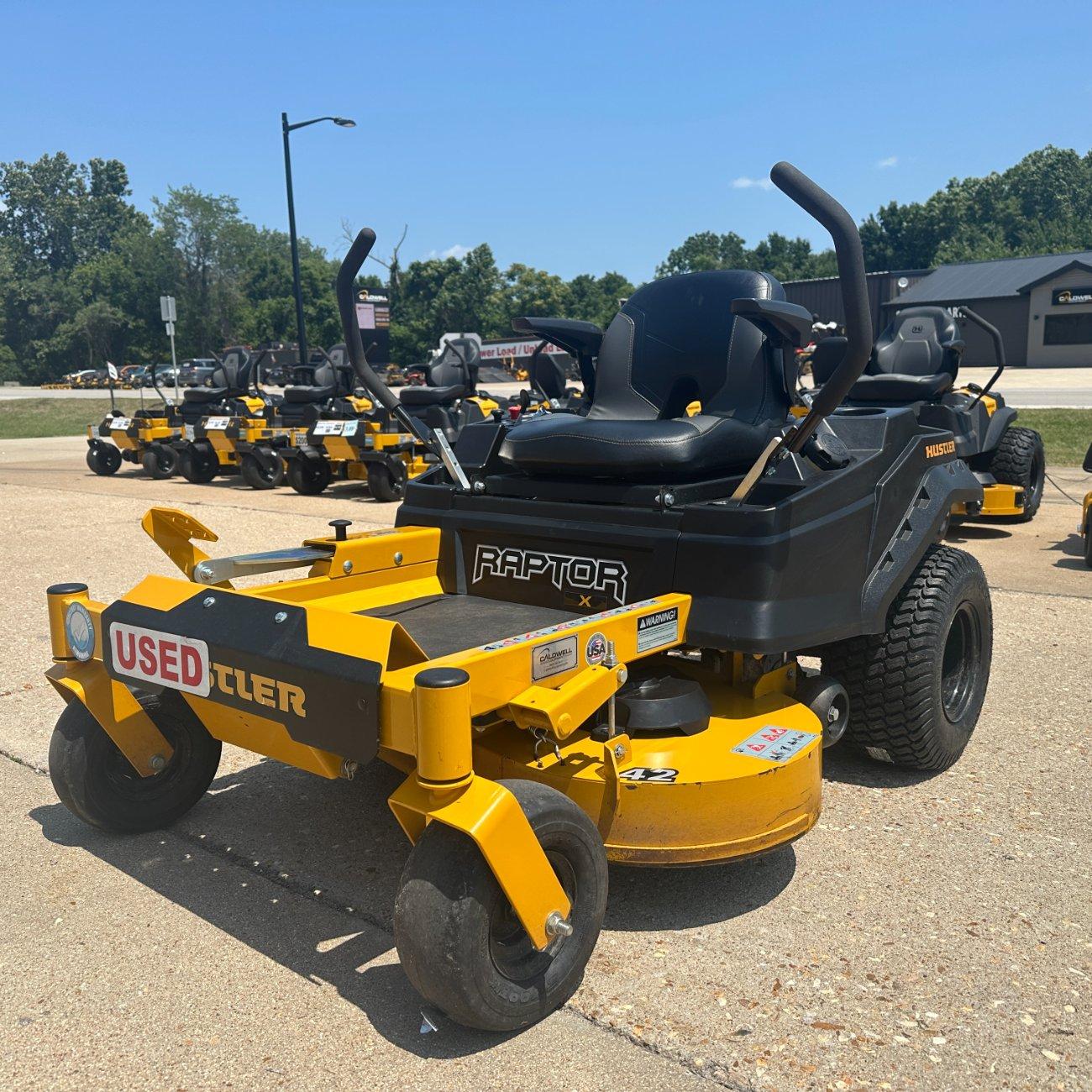 Hustler Raptor X 42″ Zero Turn Lawn Mower. Factory...