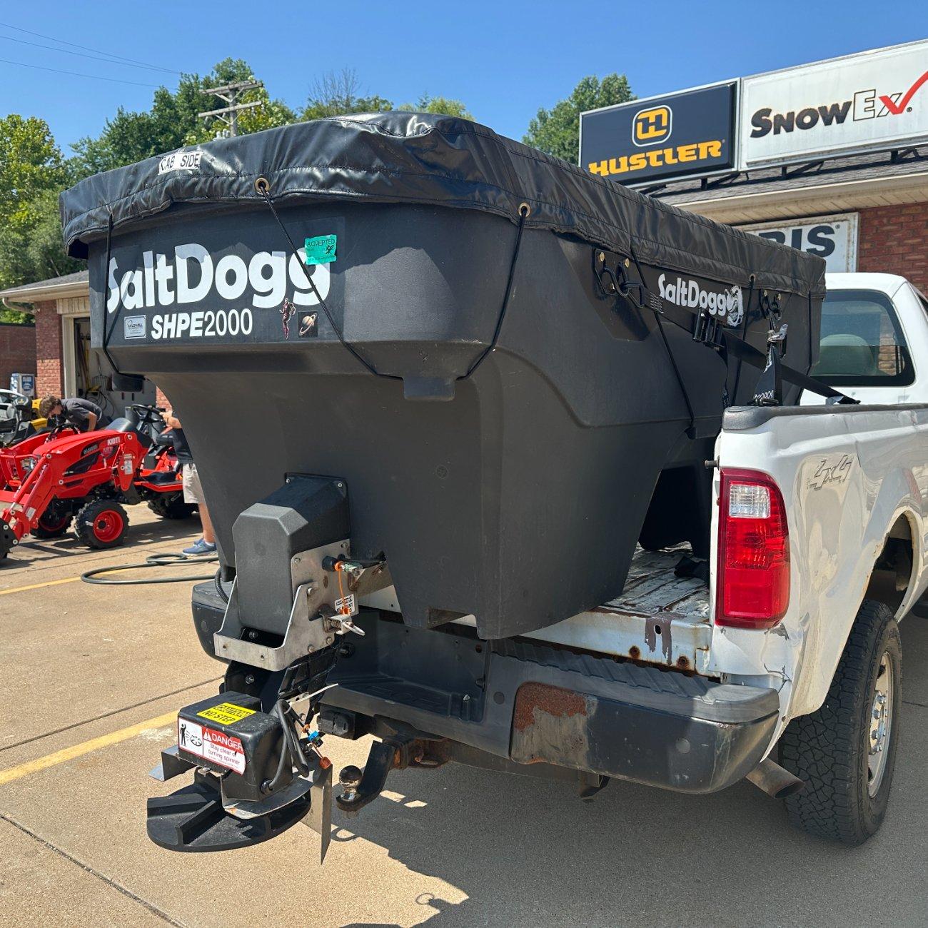 SaltDogg SHPE2000 — 2 Cubic Yard Electric Poly Hopper...