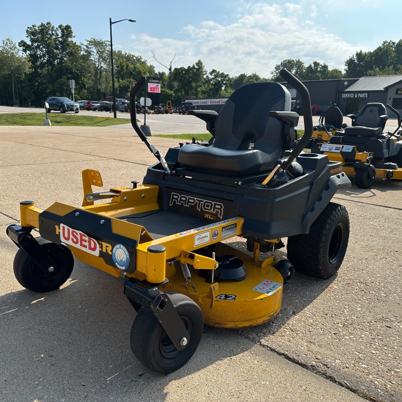 Hustler Raptor XL 42″ Zero Turn Lawn Mower. Factory...
