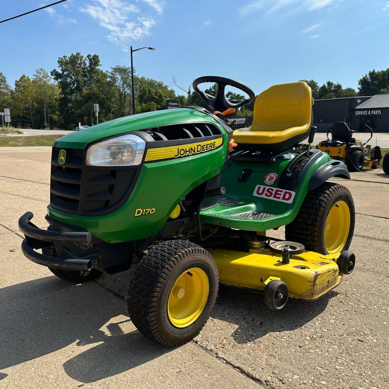 John Deere D170 54″ Riding Lawn Mower.  30-Day Guarantee!