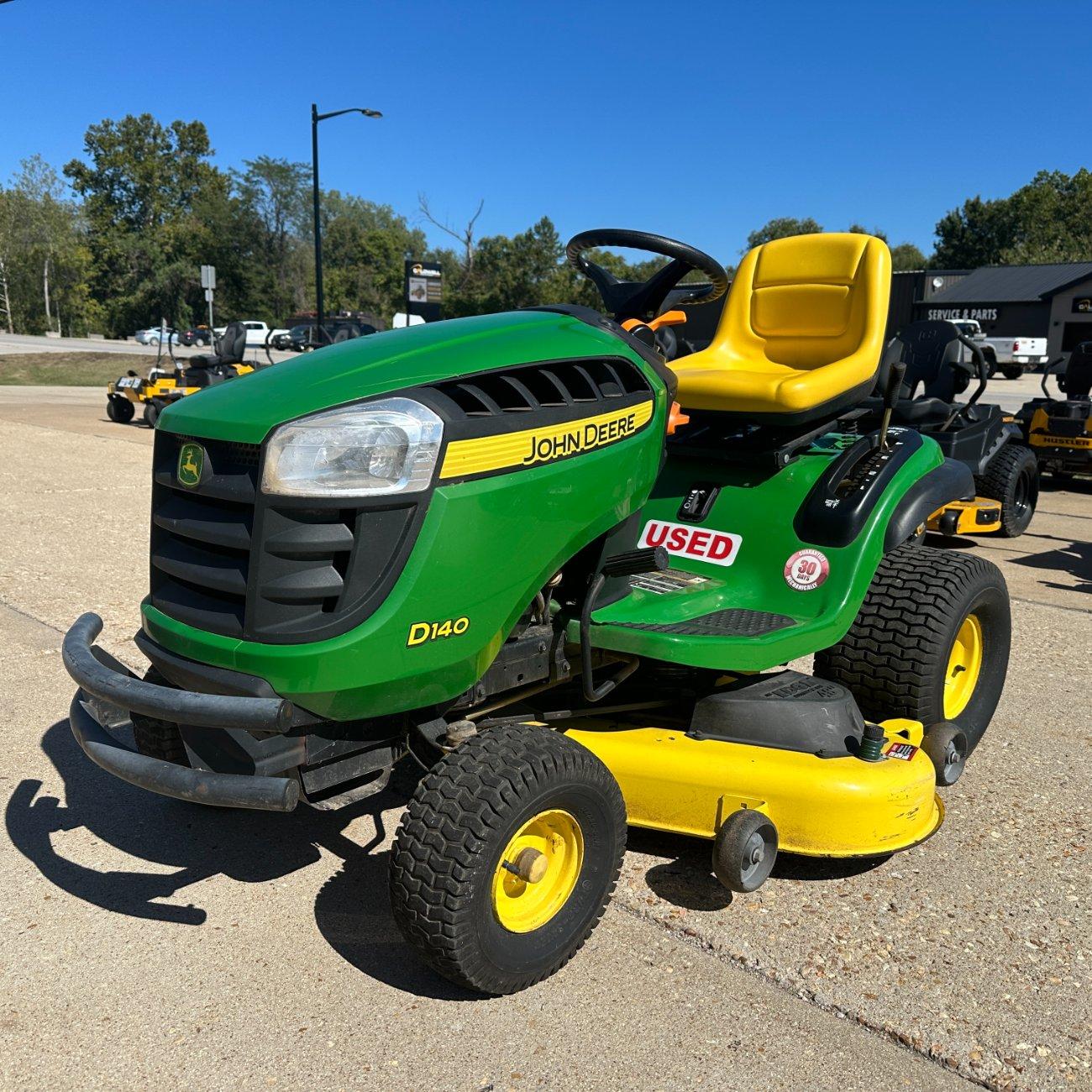 John Deere D140 48″ Riding Lawn Mower. 30-Day Guarantee!